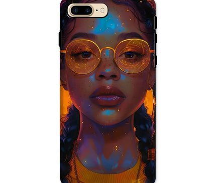 Solar Flare Radiant Soul  Beautiful Black Girl  Tough Phone Case - D'Sare