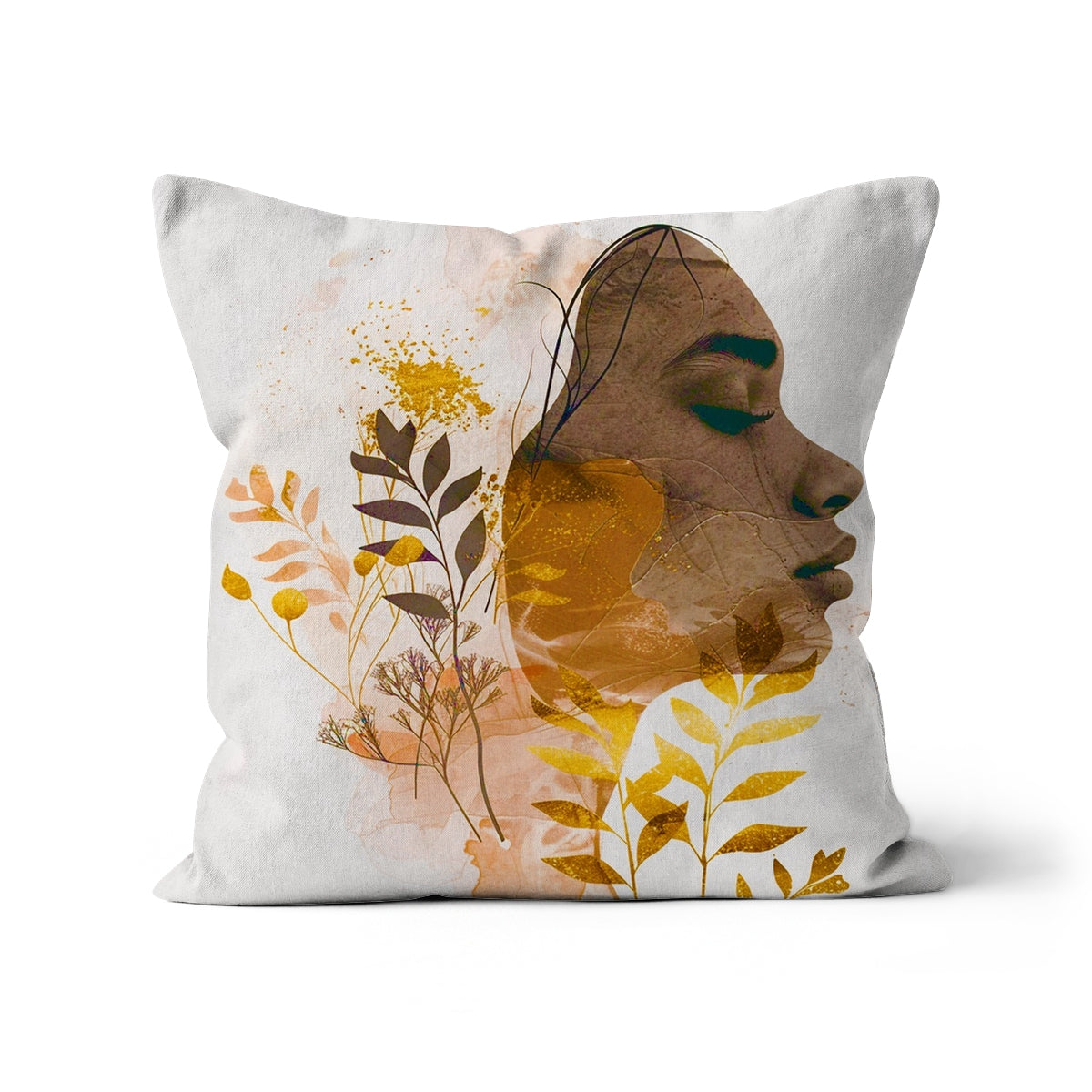 Golden Harmony Silhouette 06 Cushion - D'Sare