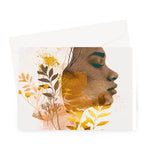 Golden Harmony Silhouette 06 Greeting Card - D'Sare