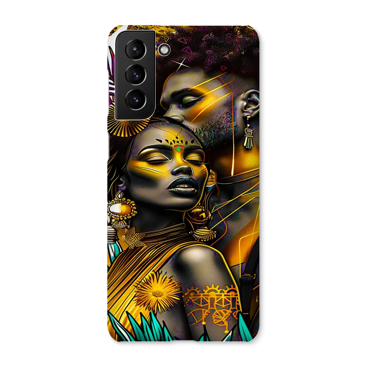 Golden Embrace Majestic Love Waterfall Snap Phone Case - D'Sare