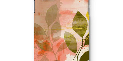 Peach Golden Leafy Escape Snap Phone Case by Prodigi