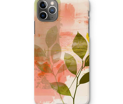 Peach Golden Leafy Escape  Snap Phone Case - D'Sare