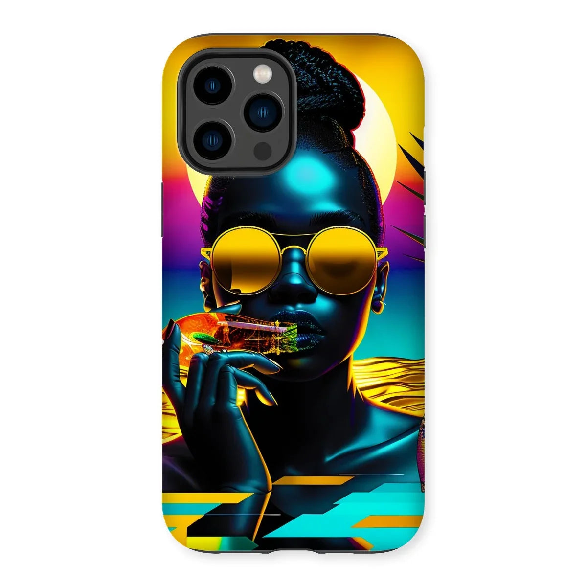 Tropical Sunset Dreams : Neon Vibes  Tough Phone Case - D'Sare