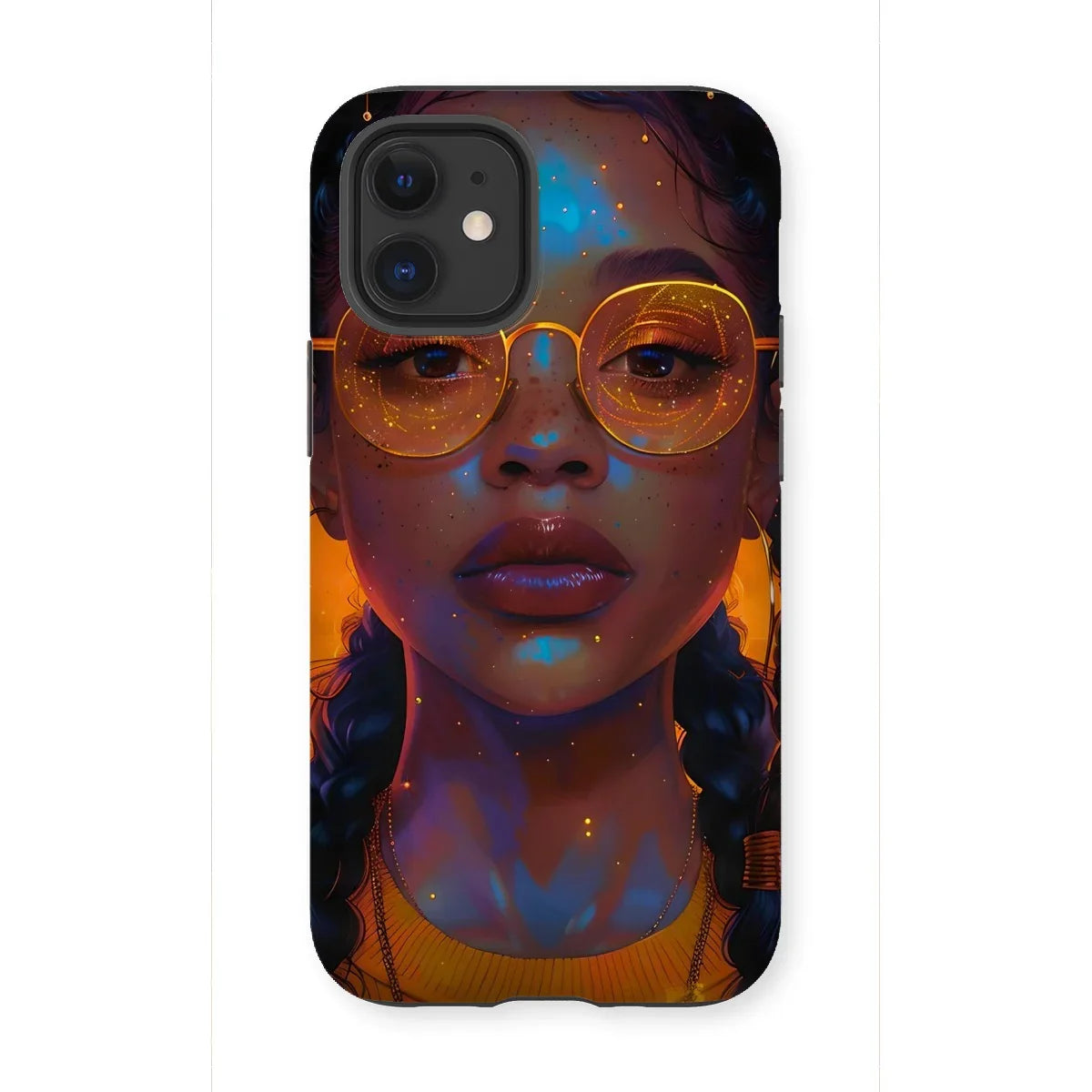 Solar Flare Radiant Soul  Beautiful Black Girl  Tough Phone Case - D'Sare