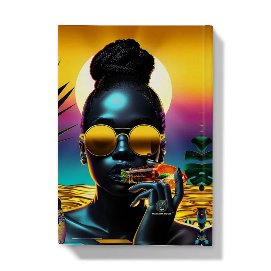 Tropical Sunset Dreams : Neon Vibes  Hardback Journal - D'Sare