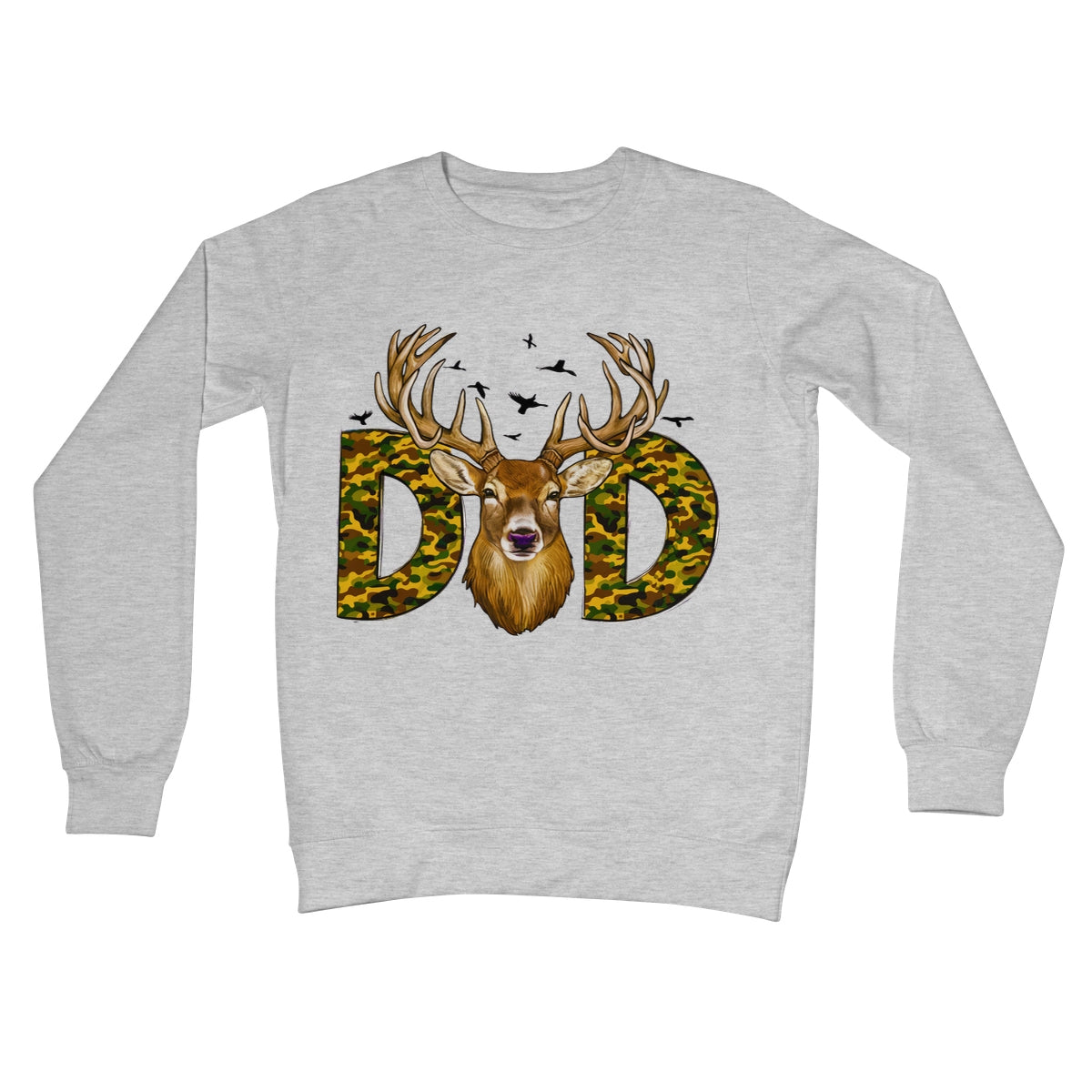 DAD Deer Crew Neck Sweatshirt - D'Sare