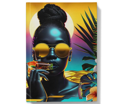 Tropical Sunset Dreams : Neon Vibes  Hardback Journal - D'Sare
