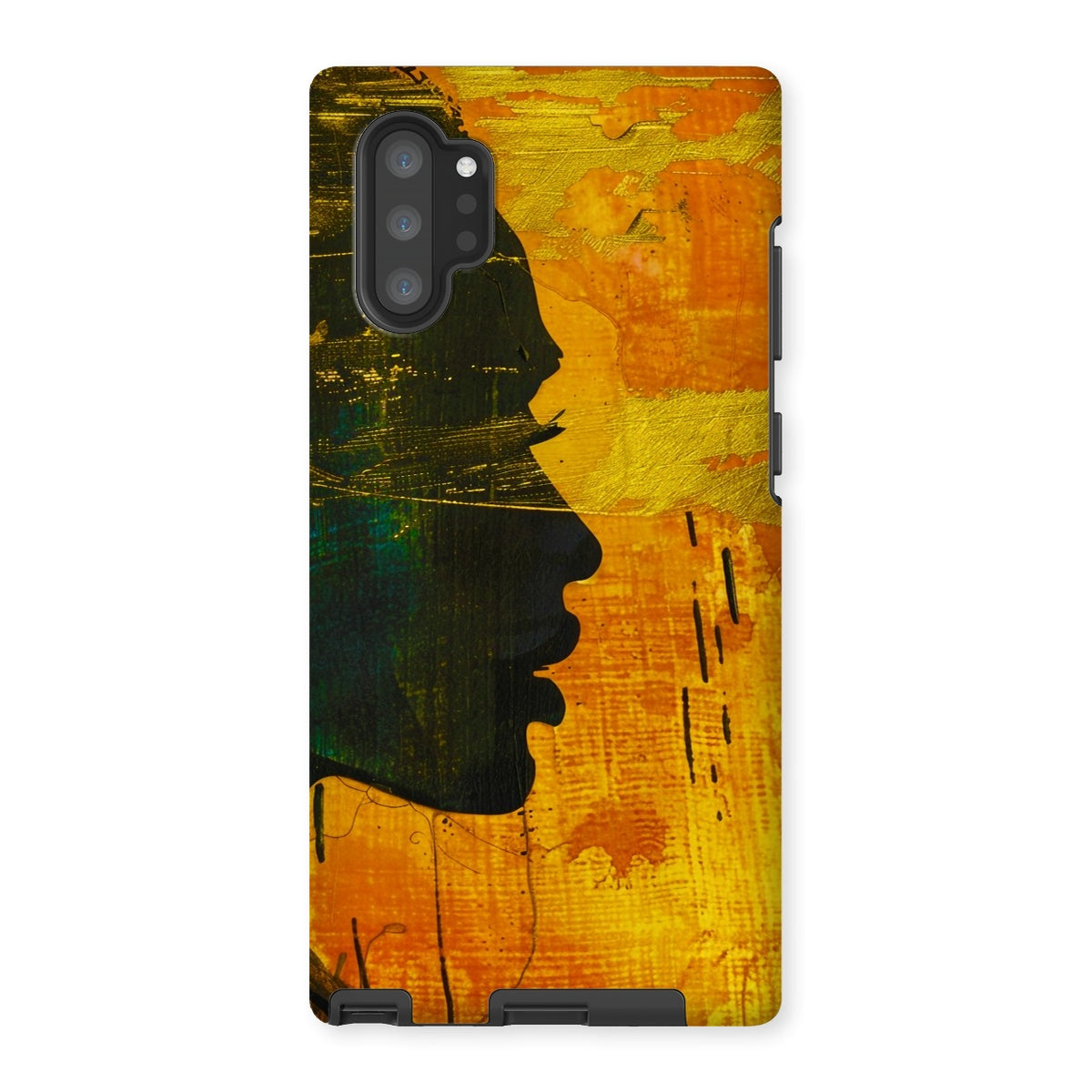 Golden Afrocentric Silhouette Tough Phone Case - D'Sare