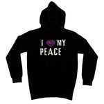 I Love My Peace Kids Hoodie - D'Sare