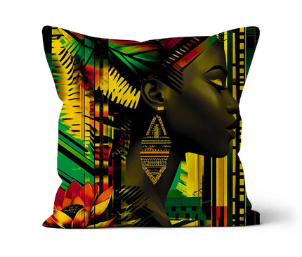 African Print Empress  Cushion - D'Sare