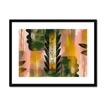 Echos of Duality Golden Pink Reflection Framed & Mounted Print