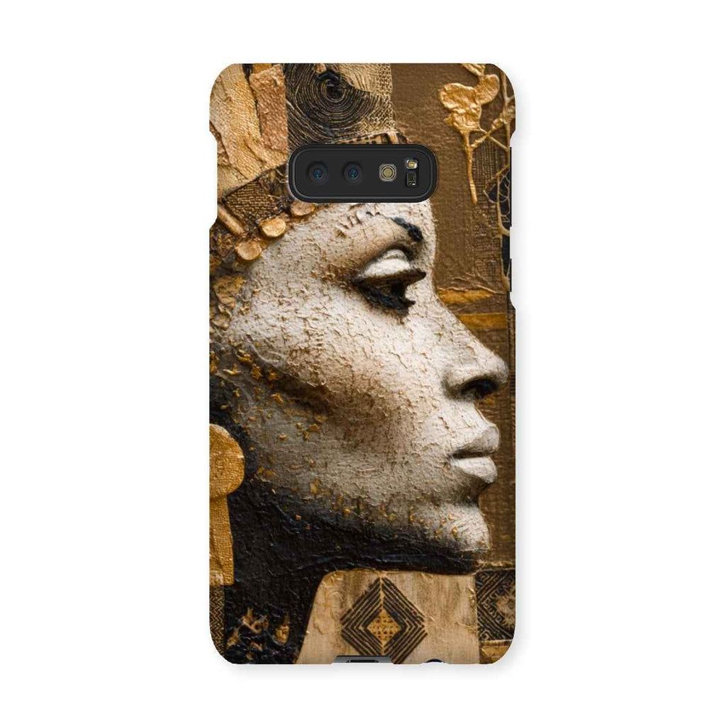 Afrocentric Golden Empress Snap On Phone Case Slim Fit Shatterproof
