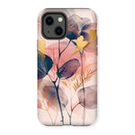 Peachy Blue Golden Flora Escape  Tough Phone Case - D'Sare