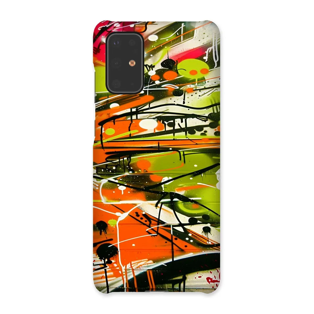 Neon Splatter Symphony: Urban Graffiti Art Snap Phone Case - D'Sare