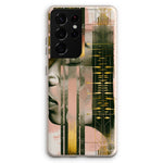 Echoes of Life: Afrocentric Meditation Peach and Gold Abstract Art Eclectic  Eco Phone Case