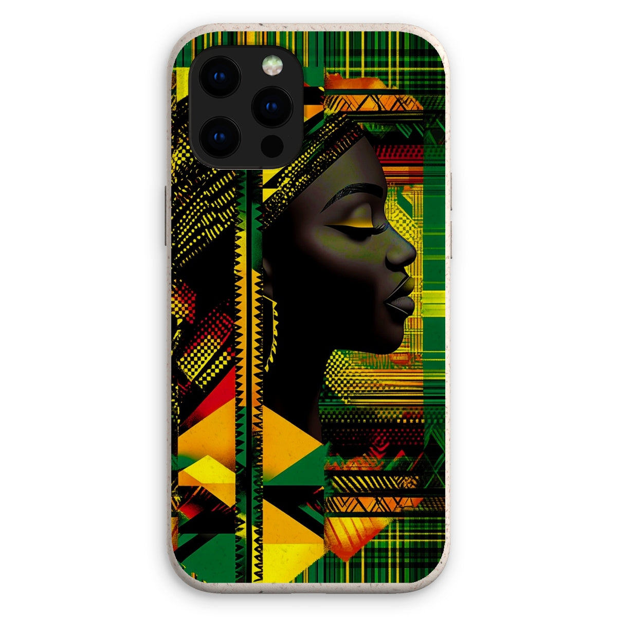 Abstract Red and Green Black Queen Fusion Eco Phone Case