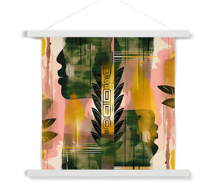 Echos of Duality Golden Pink Reflection Fine Art Print with Hanger