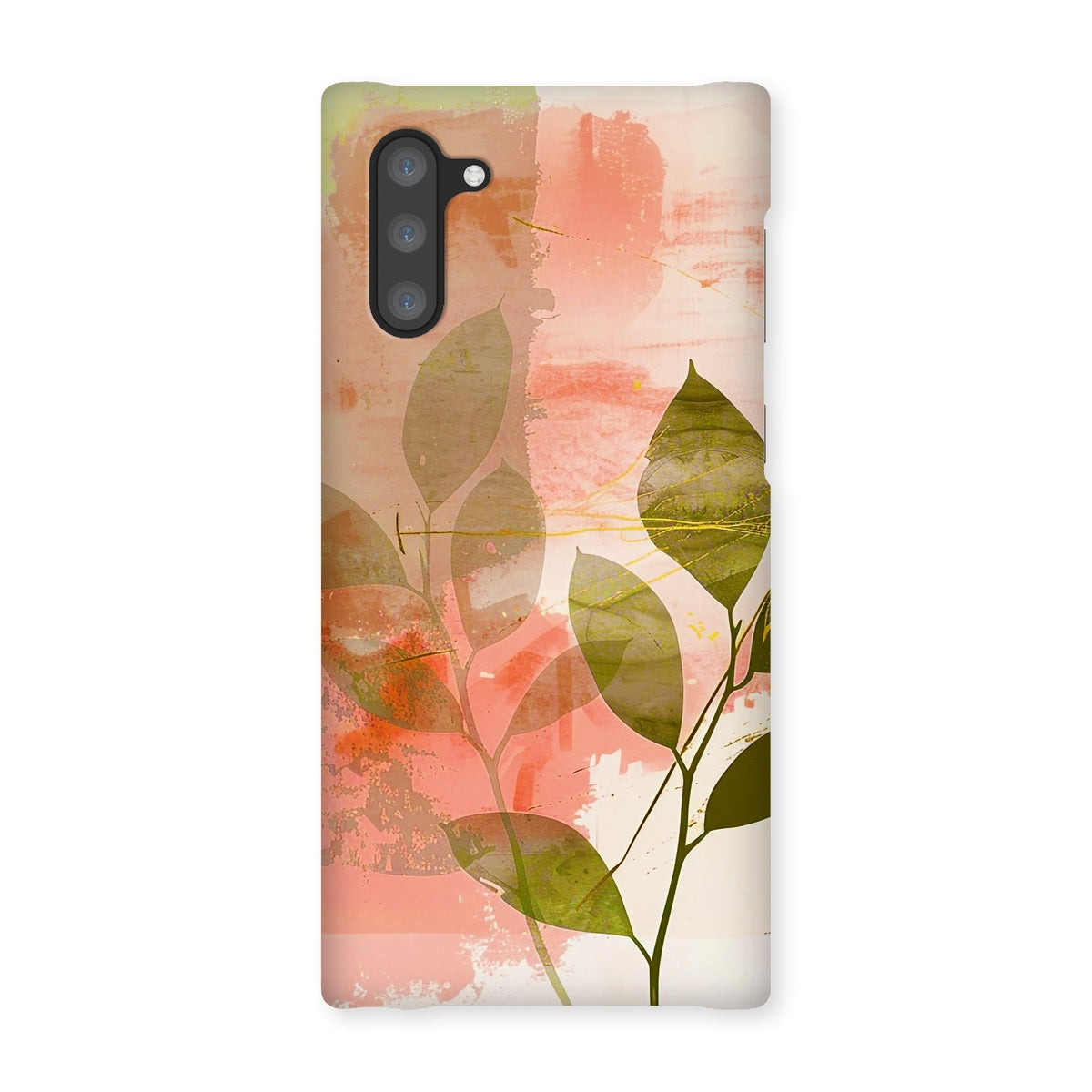 Peach Golden Leafy Escape  Snap Phone Case - D'Sare