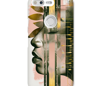 Peach and Gold Abstract Snap Phone Case