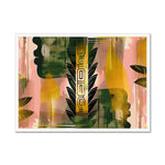 Echos of Duality Golden Pink Reflection Framed Print