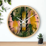 Echoes of Life Eclectic Abstract Art Wall Clock - D'Sare