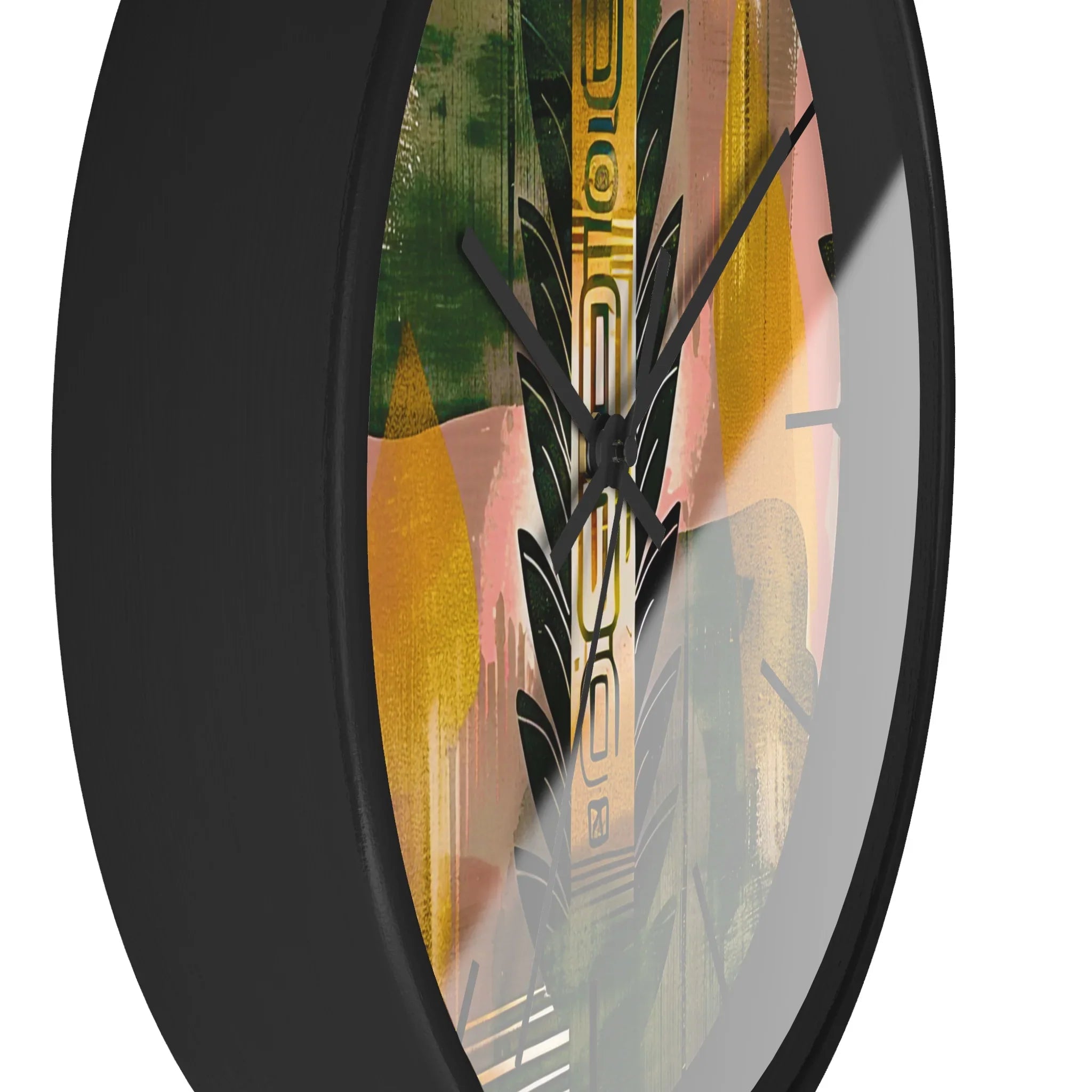 Echoes of Life Eclectic Abstract Art Wall Clock - D'Sare