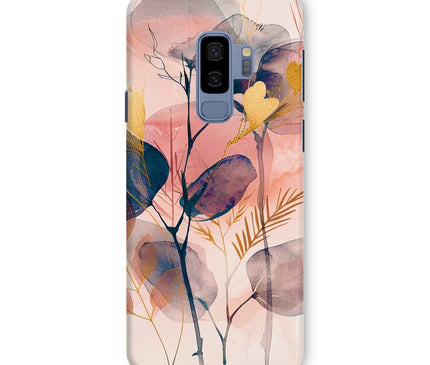 Peachy Blue Golden Flora Escape  Snap Phone Case - D'Sare