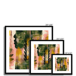 Echos of Duality Golden Pink Reflection Framed & Mounted Print