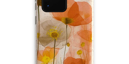 Poppy Echoes Golden Peach Eco Phone Case by Prodigi