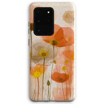 Poppy Echoes Golden Peach Escape 06 Eclectic Art Eco Phone Case - D'Sare