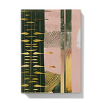 Echoes of Life: Afrocentric Meditation Peach and Gold Abstract Art Eclectic  Hardback Journal