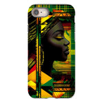 Abstract Red and Green Black Queen Fusion Tough Phone Case