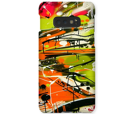 Neon Splatter Symphony: Urban Graffiti Art Snap Phone Case - D'Sare