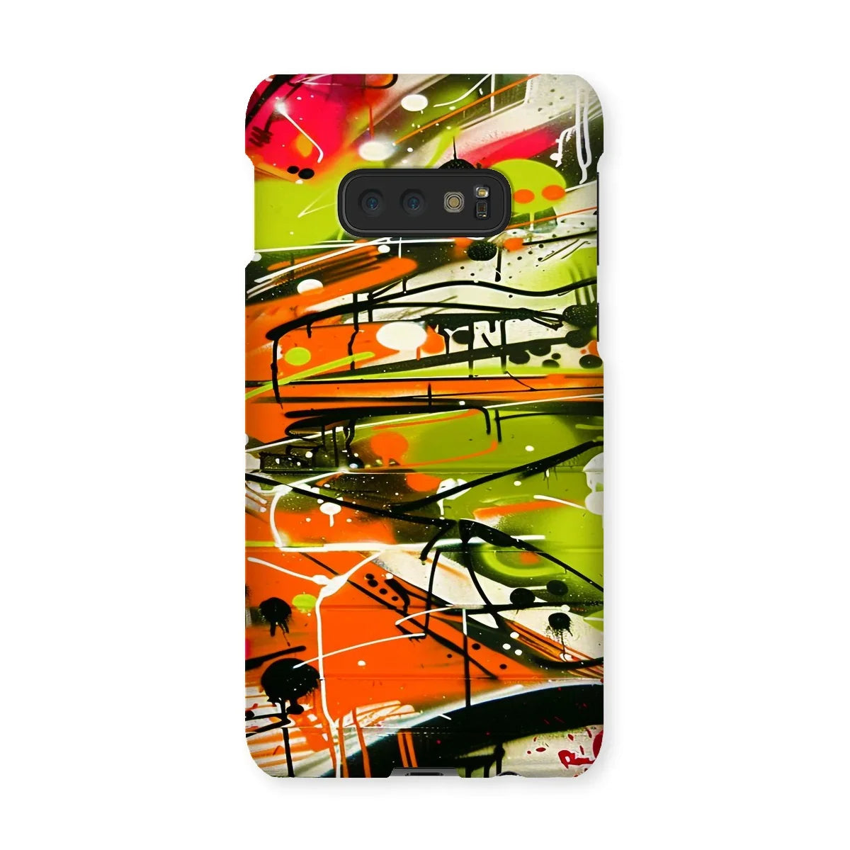 Neon Splatter Symphony: Urban Graffiti Art Snap Phone Case - D'Sare