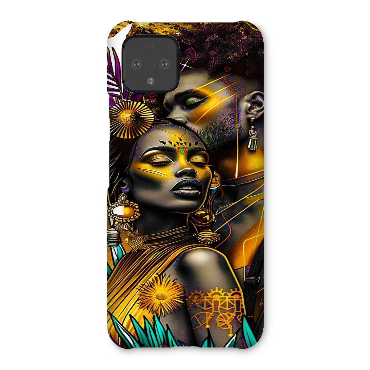 Golden Embrace Majestic Love Waterfall Snap Phone Case - D'Sare