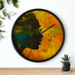 Golden Afrocentric Silhouette Wall Clock - D'Sare