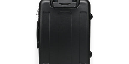 Golden Afrocentric Silhouette Suitcase - Stylish Luggage with Unique Design, Durable Travel Bag, Afrocentric Art Suitcase, Rolling Suitcase by Printify