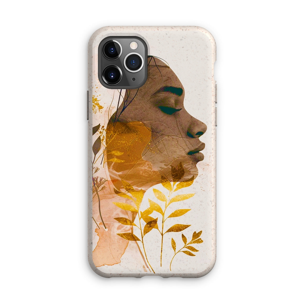 Golden Harmony Silhouette 06 Eco Phone Case - D'Sare