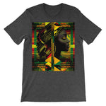 Abstract Red and Green Black Queen Fusion Unisex Short Sleeve T-Shirt