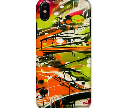 Neon Splatter Symphony: Urban Graffiti Art Snap Phone Case - D'Sare