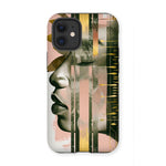 Echoes of Life: Afrocentric Meditation Peach and Gold Abstract Art Eclectic  Tough Phone Case