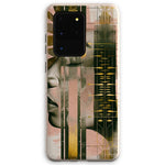 Echoes of Life: Afrocentric Meditation Peach and Gold Abstract Art Eclectic  Eco Phone Case