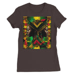 African Print Red Green Yellow Twin Energy  Women's Favourite T-Shirt - D'Sare