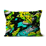 Electric Kicks Art: Urban Pop Art Sneaker Explosion, Graffiti  Cushion