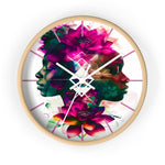 Sacred Meditation Lotus Flower Sister Wall Clock - D'Sare