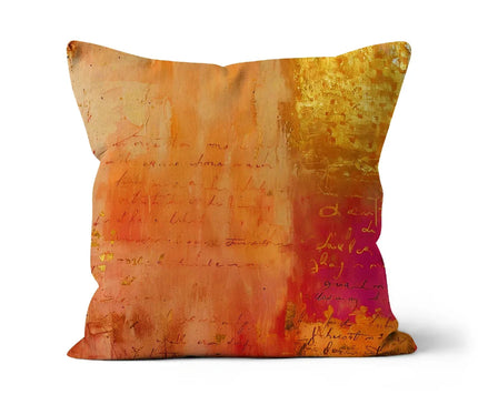 Warm Amber Seranade Cushion Eclectic Art - D'Sare