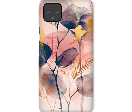 Peachy Blue Golden Flora Escape  Snap Phone Case - D'Sare