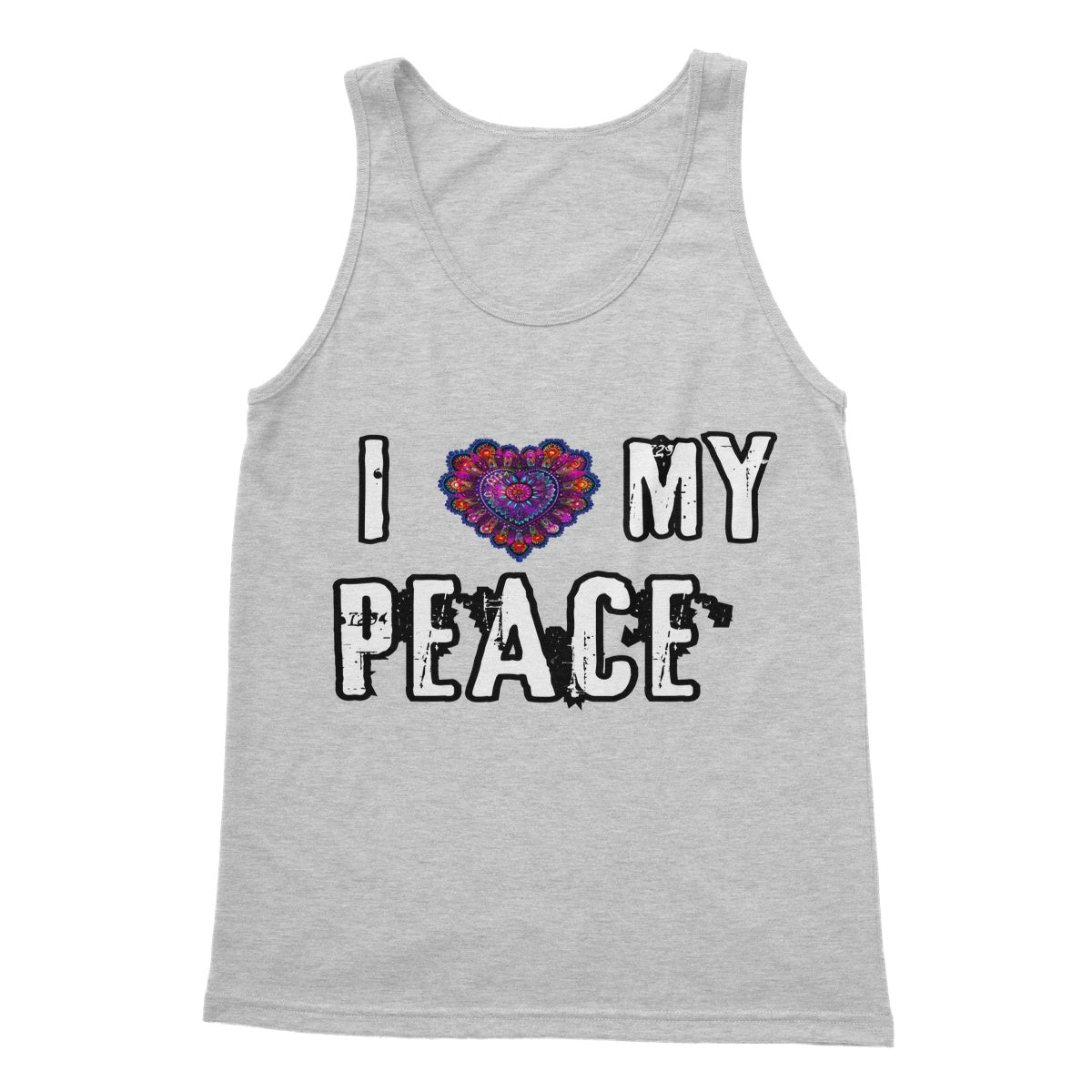 I Love My Peace Softstyle Tank Top