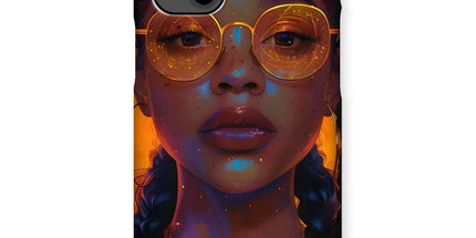 Solar Flare Radiant Soul Beautiful Black Girl Snap Phone Case by Prodigi