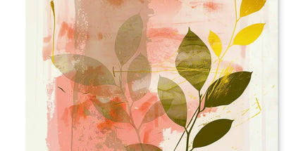 Peach Golden Leafy Escape 06 Placemat by Prodigi